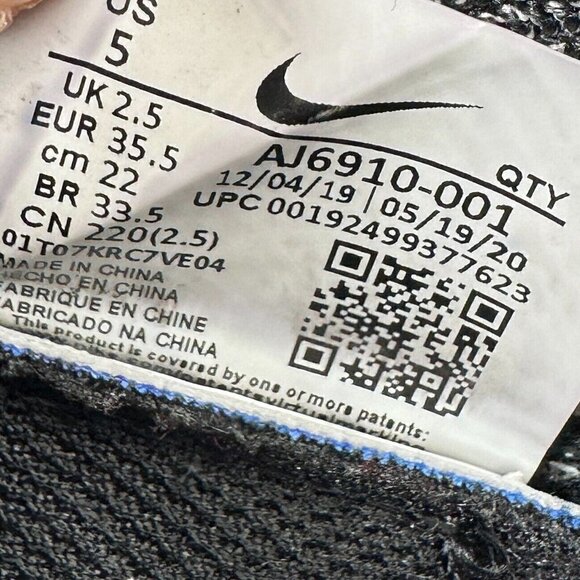 Nike Air VaporMax Flyknit 3 Oreo Black White Women Shoes AJ6910-001 Size 5 - Picture 13 of 13